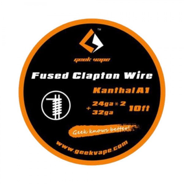 Fused Clapton Kanthal A1 24ga x2 + 32ga Wire | Geek Vape