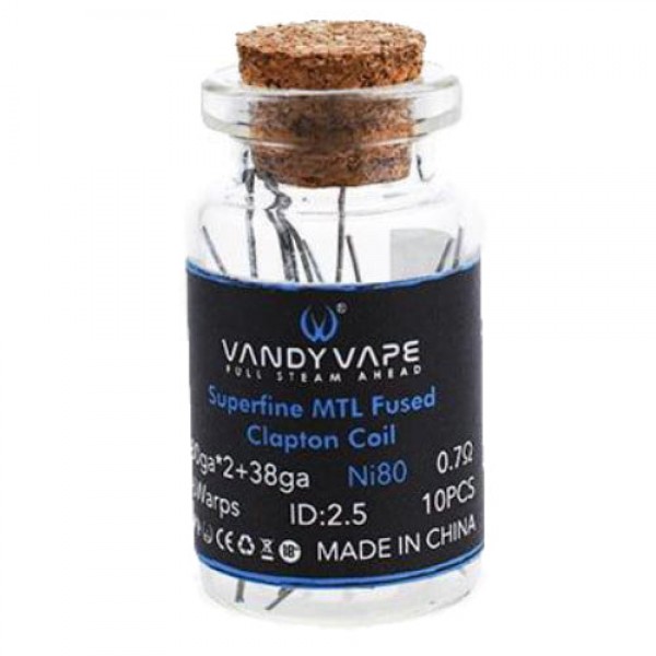 Superfine MTL Fused Clapton Coils | Vandy Vape