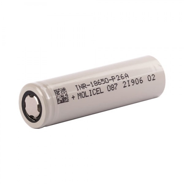Molicel P26A - 2600mAh 25A - 18650 Battery (Single)