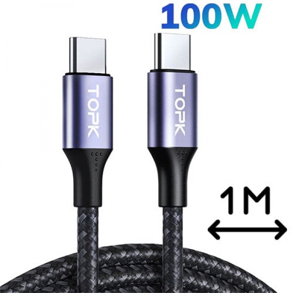 AC10 Type-C to Type-C 100W Cable | TOPK