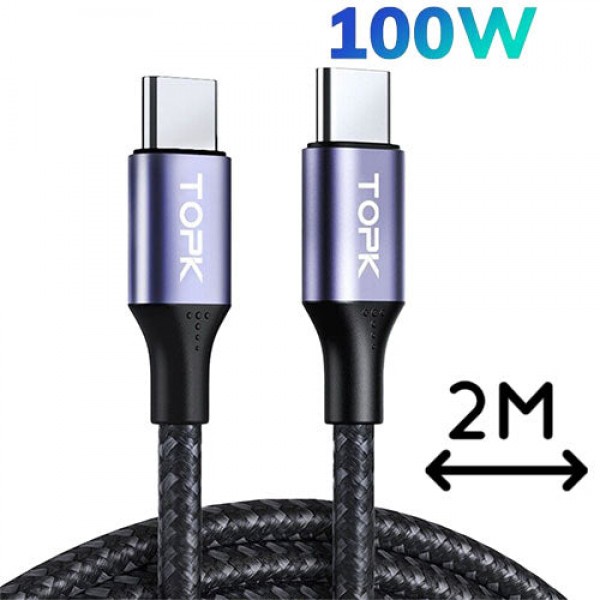 AC10 Type-C to Type-C 100W Cable | TOPK