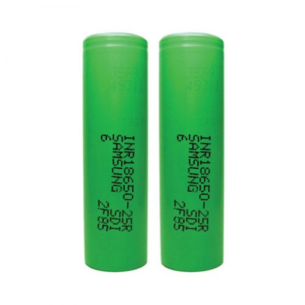 Samsung 25R - 2500mAh 20A - 18650 Battery (Double)